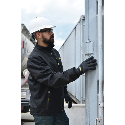 Dewalt Structured Soft Shell Heated Jacket (Jacket Only) - Small, Black - DCHJ090BB-S