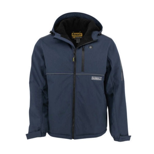 Dewalt Men's Heated Soft Shell Jacket with Sherpa Lining Kitted - Small, Navy - DCHJ101D1-S