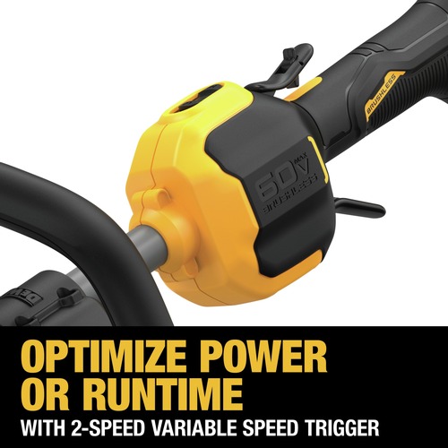 Factory Reconditioned Dewalt 60V MAX Brushless Lithium-Ion 17 in. Cordless String Trimmer (Tool Only) - DCST972BR