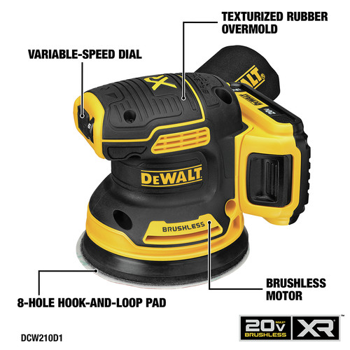 Dewalt 8-Tool Combo Kit - 20V MAX Brushless Cordless with (2) 2Ah Batteries - DCK883D2