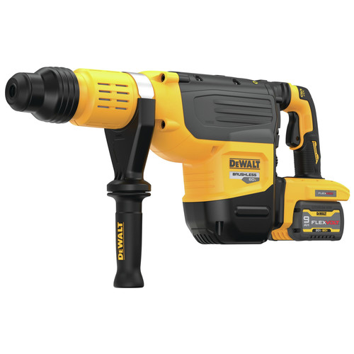 Dewalt 60V MAX Brushless Lithium-Ion 2 in. Cordless SDS MAX Combination Rotary Hammer Kit with 2 Batteries (9 Ah) - DCH775X2