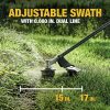 Dewalt DCST972X1 60V MAX Brushless Lithium-Ion 17 in. Cordless Attachment Capable String Trimmer Kit (3 Ah)