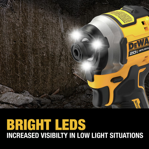 Dewalt DCF850P1 ATOMIC 20V MAX Brushless Lithium-Ion 1/4 in. Cordless 3-Speed Impact Driver Kit (5 Ah)