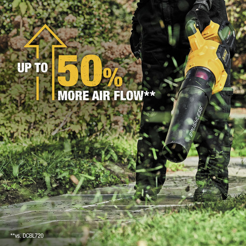 Dewalt 60V MAX FLEXVOLT Brushless Lithium-Ion Cordless Handheld Axial Blower Kit (3 Ah) - DCBL772X1