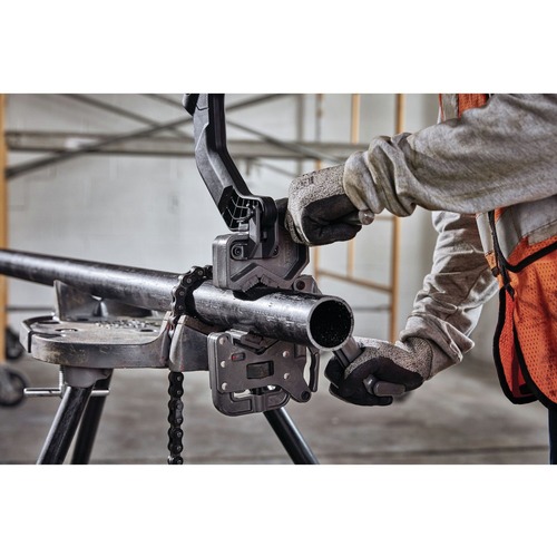 Dewalt 60V MAX FLEXVOLT Brushless Lithium-Ion Cordless Pipe Threader Kit with Die Heads and 2 Batteries (9 Ah) - DCE700X2K
