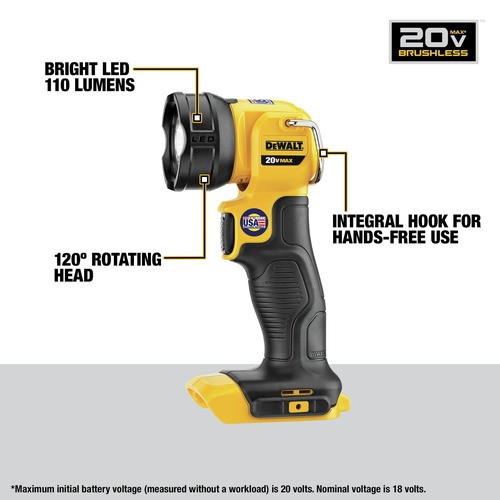 Factory Reconditioned Dewalt 20V MAX Lithium-Ion Cordless 4-Tool Combo Kit with 2 Batteries (1.7 Ah/5 Ah) - DCK449E1P1R