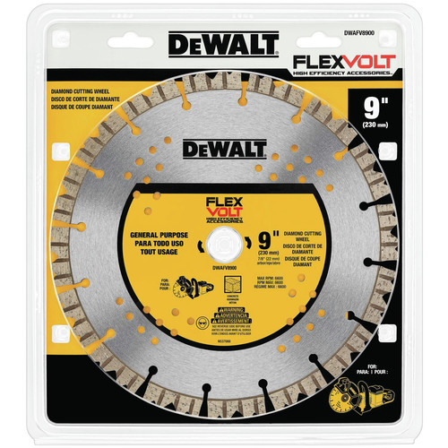 Dewalt FLEXVOLT 9 in. Diamond Cutting Wheel - DWAFV8900