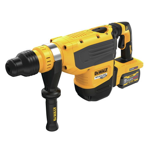 Dewalt 60V MAX Brushless Lithium-Ion 1-7/8 in. Cordless SDS MAX Combination Rotary Hammer Kit with 2 Batteries (9 Ah) - DCH735X2