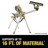 Factory Reconditioned Dewalt 9 in. x 150 in. x 32 in. Heavy-Duty Miter Saw Stand - Silver - DWX723R