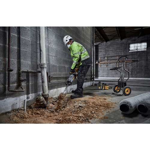 Dewalt 60V Brushless Lithium-Ion 41 lbs. 1-1/8 in. Cordless Hex Breaker Hammer Kit with 2 FLEXVOLT Batteries (15 Ah) - DCH966Z2