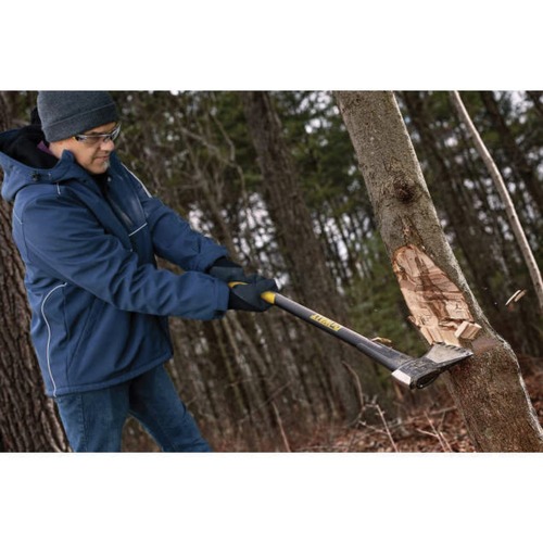 Dewalt Men's Heated Soft Shell Jacket with Sherpa Lining Kitted - Small, Navy - DCHJ101D1-S