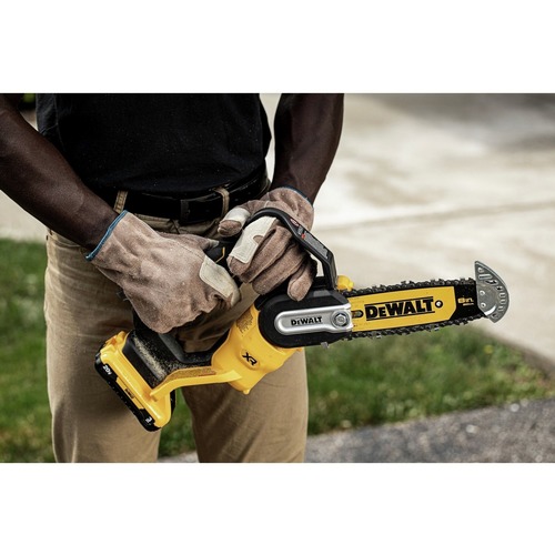 Dewalt 20V MAX Brushless Lithium-Ion 8 in. Cordless Pruning Chainsaw and 20V MAX 4 Ah Lithium-Ion Battery and Charger Starter Kit Bundle - DCCS623BDCB240C-BNDL