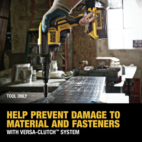Dewalt 20V MAX XR Brushless Lithium-Ion Cordless Versa-Clutch Adjustable Torque Screwgun (Tool Only) - DCF622B
