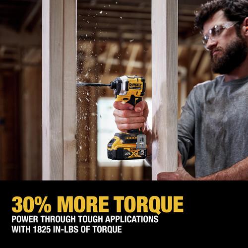 Dewalt DCF850P1 ATOMIC 20V MAX Brushless Lithium-Ion 1/4 in. Cordless 3-Speed Impact Driver Kit (5 Ah)