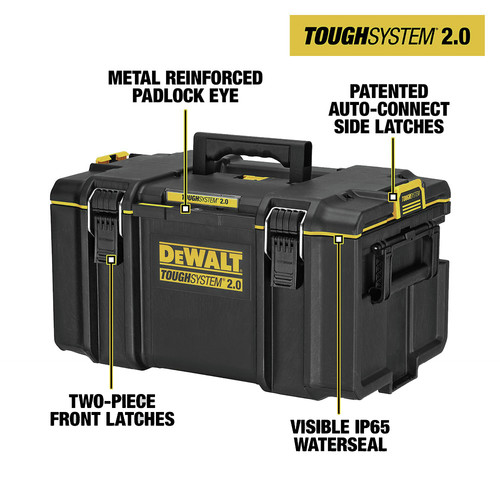 Dewalt DWST08300 TOUGHSYSTEM 2.0 Toolbox - Large, Black