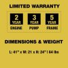 Dewalt DXPW3300S 3300 PSI 2.4 GPM Gas Cold Water Pressure Washer