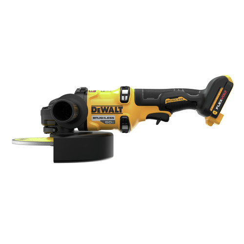 Dewalt FLEXVOLT 60V MAX Brushless Lithium-Ion 7 in. Cordless Grinder with Kickback Brake Kit with 2 Batteries (9 Ah) - DCG440X2