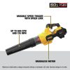 Dewalt 60V MAX FLEXVOLT Brushless Lithium-Ion Cordless Handheld Axial Blower Kit (3 Ah) - DCBL772X1