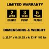 Dewalt 61092 3400 PSI 2.5 GPM Pressure Ready Gas Pressure Washer