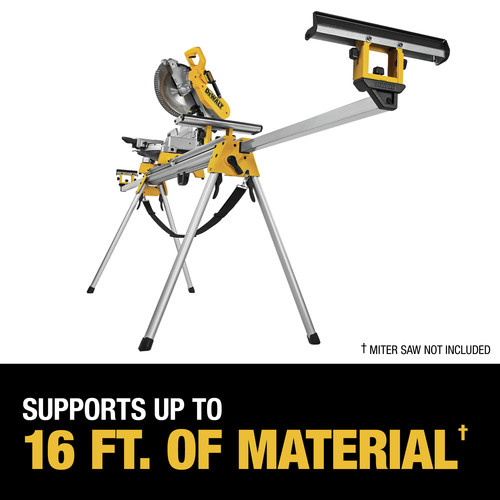 Dewalt DWX723 9 in. x 151 in. x 32 in. Heavy Duty Miter saw Stand - Silver