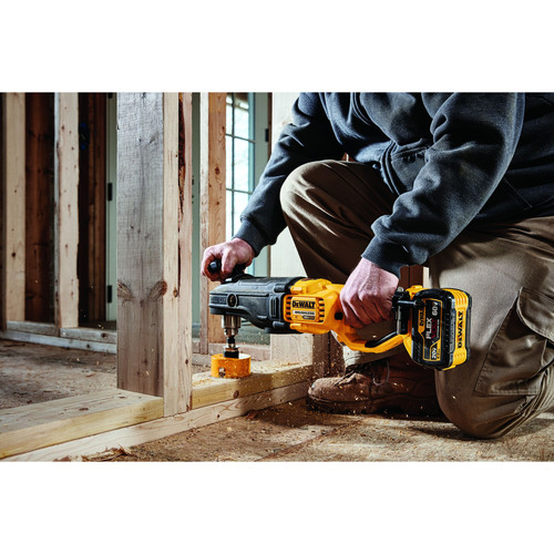 Dewalt FLEXVOLT 60V MAX Lithium-Ion In-Line 1/2 in. Cordless Stud and Joist Drill Kit with E-Clutch System (9 Ah) - DCD470X1