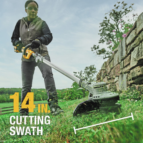 Dewalt 20V MAX Lithium-Ion Cordless 14 in. Folding String Trimmer Kit (5 Ah) - DCST922P1
