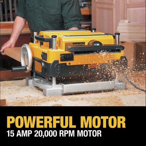 Dewalt DW735 120V 15 Amp 13 in. Corded Three Knife Two Speed Thickness Planer