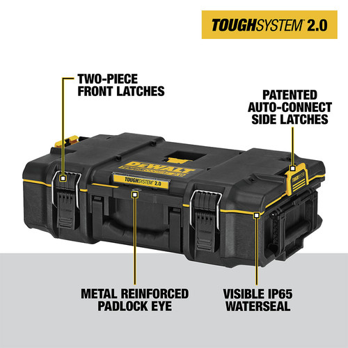 Dewalt DWST08165 TOUGHSYSTEM 2.0 Tool Box - Black