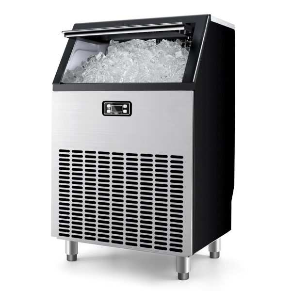 EUHOMY Commercial Ice Maker Machine, 200lbs Daily Output, Under Counter ice Machine with 65lbs Ice Storage Capacity, Perfect for Home/Bar/Restaurant/Outdoor Activities(Stainless Steel) - Image 2