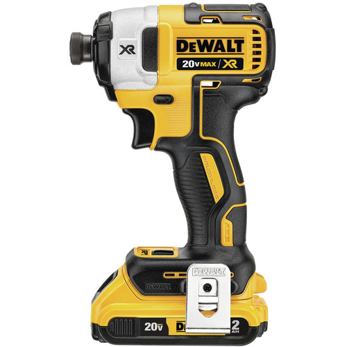 Dewalt 2-Tool Combo Kit - 20V MAX XR Brushless Cordless Impact Driver & Hammer Drill Driver Kit with (1) 2Ah & (1) 6Ah Battery - DCK2100D1T1