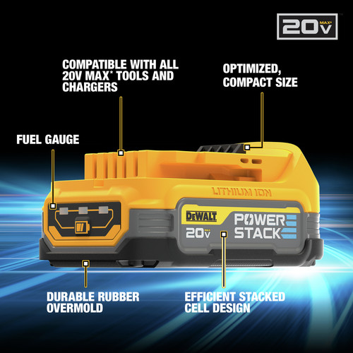 Dewalt DCBP034 20V MAX POWERSTACK Compact Lithium-Ion Battery