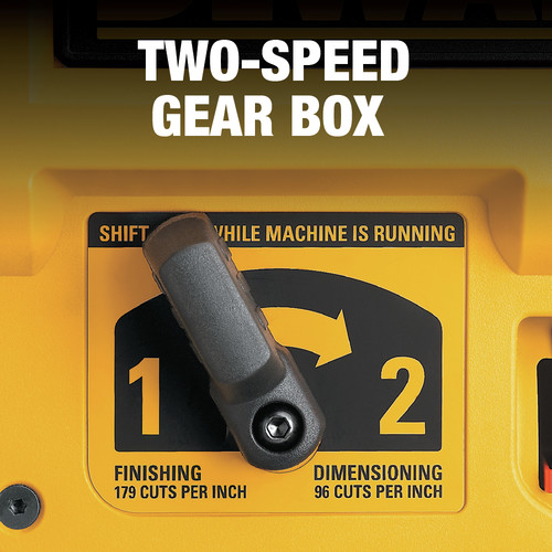 Dewalt DW735X 15 Amp 13 in. Two-Speed Corded Thickness Planer with Support Tables and Extra Knives