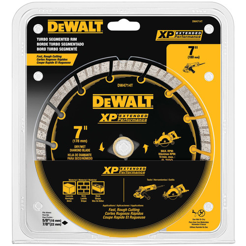 Dewalt DW4714T 7 in. XP Turbo Segmented Diamond Blade