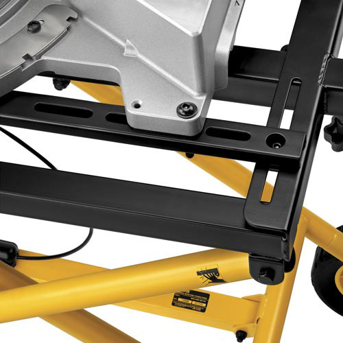 Dewalt DWX726 25 in. x 60 in. x 32.5 in. Heavy-Duty Rolling Miter Saw Stand - Yellow/Black