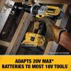 Dewalt 20V MAX Lithium-Ion Battery/Charger/Adapter Kit for 18V Cordless Tools with 2 Batteries (2 Ah) - DCA2203C
