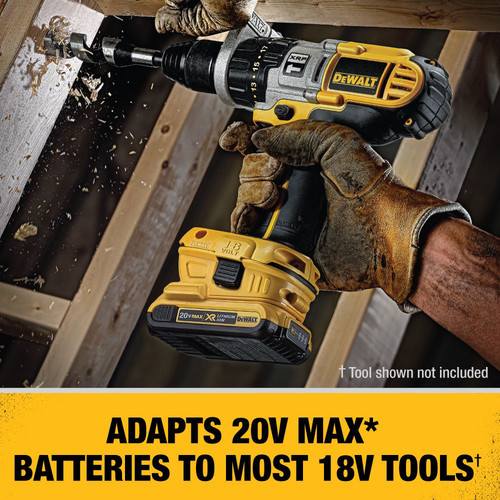 Dewalt 20V MAX Lithium-Ion Battery/Charger/Adapter Kit for 18V Cordless Tools with 2 Batteries (2 Ah) - DCA2203C