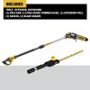 Dewalt 20V MAX XR Brushless Lithium-Ion Cordless Pole Saw and Pole Hedge Trimmer Head with 20V MAX Compatibility Bundle (Tool Only) - DCPS620B-DCPH820BH