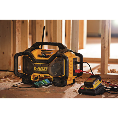 Factory Reconditioned Dewalt DCR025R Cordless Lithium-Ion Bluetooth Radio & Charger (Tool Only)