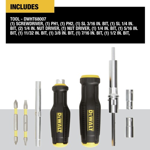 Dewalt 6-IN-1 Multi-Bit Combo Set - DWHT68007
