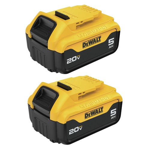 Factory Reconditioned Dewalt 20V MAX 5 Ah Lithium-Ion Batteries and 12V MAX - 20V MAX Charger Starter Kit - DCB205-2CKR