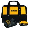 Dewalt 20V MAX 5 Ah Lithium-Ion Battery, 12V/20V MAX Charger, and Bag Kit - DCB205CK