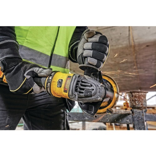 Dewalt FLEXVOLT 60V MAX Brushless Lithium-Ion 4-1/2 in. - 6 in. Cordless Grinder Kit with Kickback Brake and (2) 9 Ah Batteries - DCG418X2