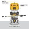 Dewalt 110V 7 Amp 1-1/4 HP Variable Speed Max Torque Corded Compact Router - DWP611