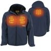 Dewalt Men's Heated Soft Shell Jacket with Sherpa Lining Kitted - Small, Navy - DCHJ101D1-S