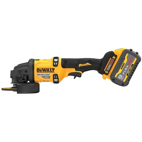 Dewalt 60V MAX FLEXVOLT Brushless Lithium-Ion 4-1/2 in. - 6 in. Cordless Grinder Kit with Kickback Brake and 9 Ah Battery - DCG418X1