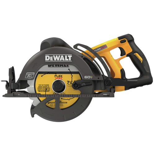 Dewalt 60V MAX FLEXVOLT 7-1/4 in. Cordless Worm Drive Style Saw (Tool Only) - DCS577B