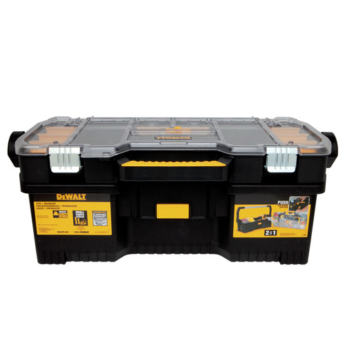 Dewalt DWST24075 12.72 in. x  24 in. x 11.2 in. Tote with Removable Organizer - Black