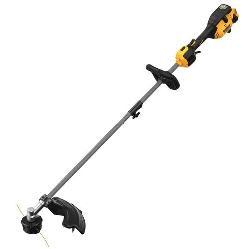 Dewalt 60V MAX FLEXVOLT Brushless Lithium-Ion 17 in. Cordless Attachment Capable String Trimmer and Blower Combo Kit (9 Ah) - DCKO266X1