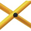 Dewalt DWX726 25 in. x 60 in. x 32.5 in. Heavy-Duty Rolling Miter Saw Stand - Yellow/Black