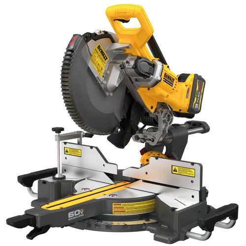 Dewalt 60V MAX Brushless Sliding Double Bevel Lithium-Ion 12 in. Cordless Miter Saw Kit (9 Ah) - DCS781X1